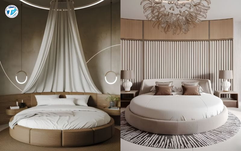 Giường Tròn Đang Trở Thành Xu Hướng Trong Nội Thất Hiện Đại